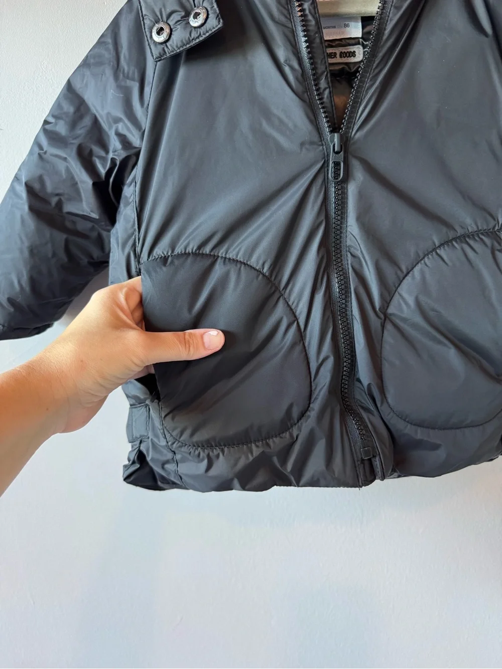 Zara Baby Down Feather Faux Fur Hooded Puffer‎ Jacket Winter Coat 12-18 Months